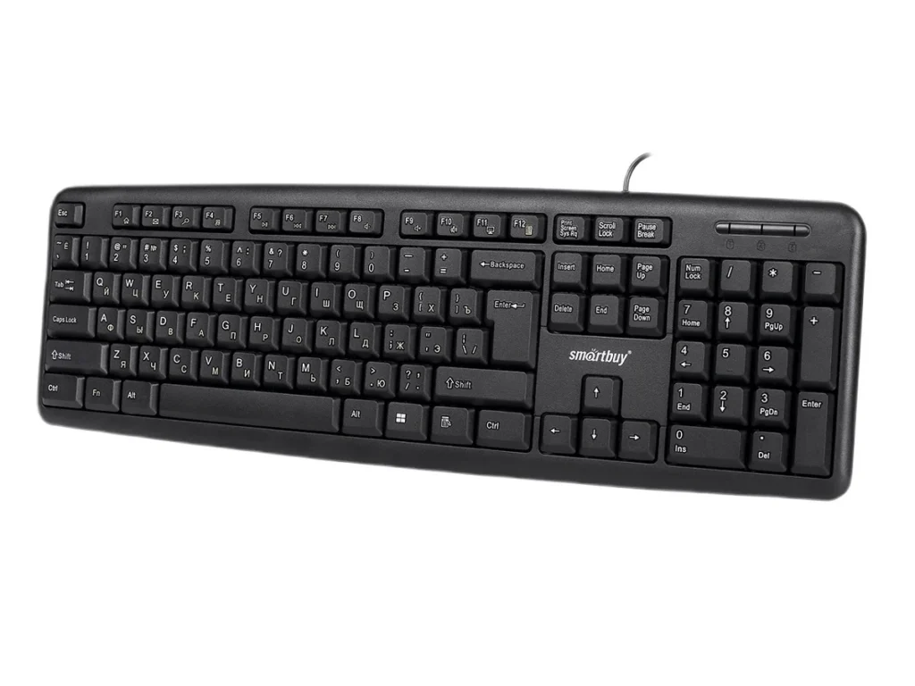 Клавиатура проводная мультимедийная Smartbuy ONE 210 USB чёрная (SBK-210U-K) (1/20)