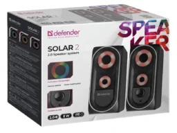 Акустическая 2.0 система Defender Solar 2 8Вт, подсветка, питание от USB
