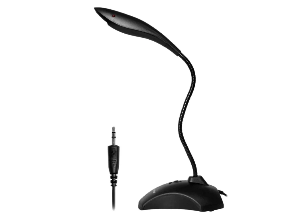 Микрофон DEFENDER MIC-115 черный, на гибкой ножке, настольный, 1,7 м (1/50)