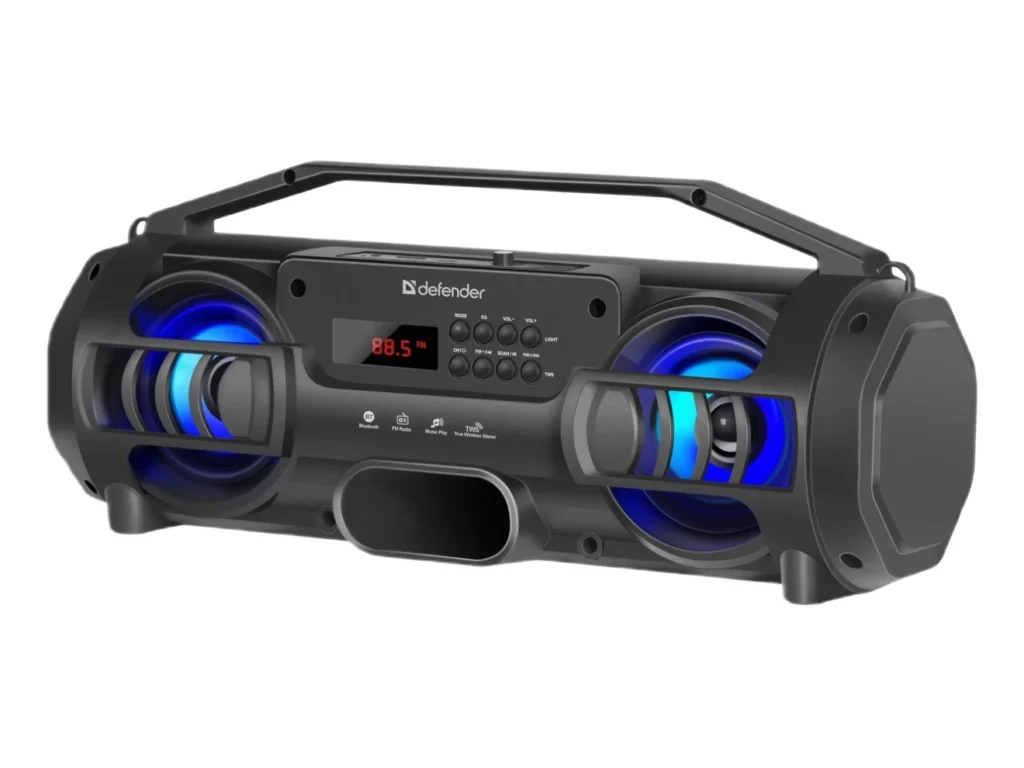 Акустика портативная Defender G104 12Вт, Light/BT/FM/TF/USB/TWS