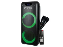 Акустическая система 2.0 SmartBuy MEGA BOOM, 40Вт, BT, MP3, FM, 2 микрофона, ПДУ, LED-свет (SBS-550)