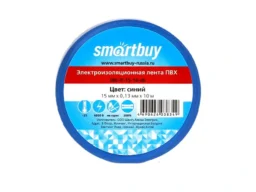 Изолента SMARTBUY 0,13х15мм, 10 метров, синяя (SBE-IT-15-10-db) (10/500)