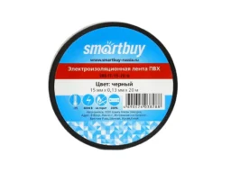 Изолента SMARTBUY 0,13х15мм, 20 метров, черная (SBE-IT-15-20-b) (10/200)