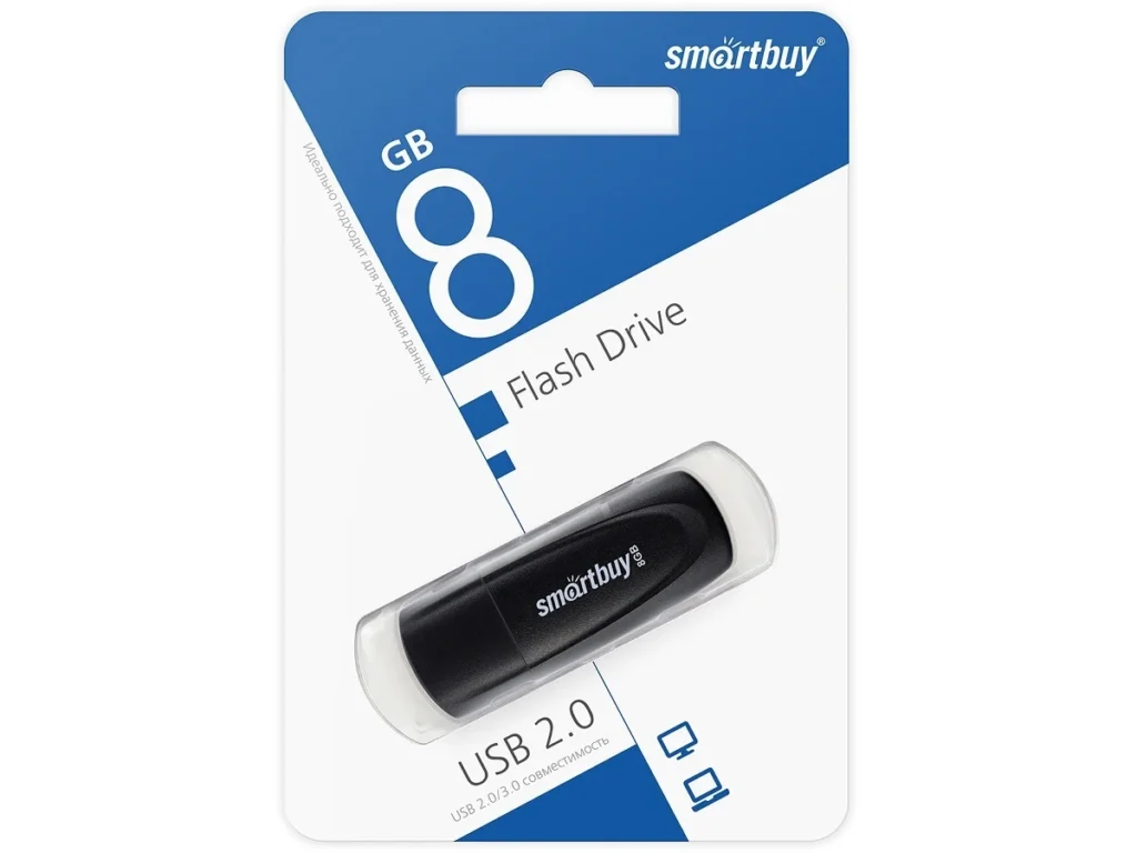 USB 8GB Smart Buy Scout чёрный