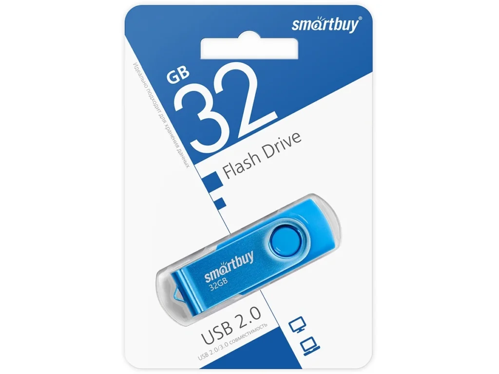 USB 32GB Smart Buy Twist синий