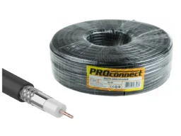 Кабель коаксиальный PROconnect RG-6U, 75 Ом, CCS/Al/Al, 48%, бухта 100 м, белый (1/6)