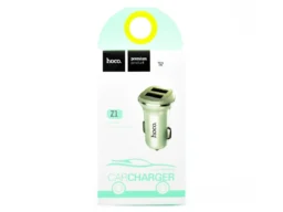 АЗУ 2 USB HOCO Z1, 2100mA, пластик, цвет: белый (1/32/128)