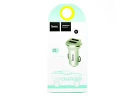 АЗУ 2 USB HOCO Z1, 2100mA, пластик, цвет: чёрный (1/32/128)