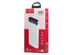 Акк.внешн. HOCO J59, 10000mAh, 2 USB выхода, Micro, Lightning и Type-C входы, дисплей, белый(1/44)