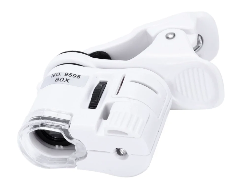 Микроскоп мини для смартфона (с подсветкой) 60х № 9595