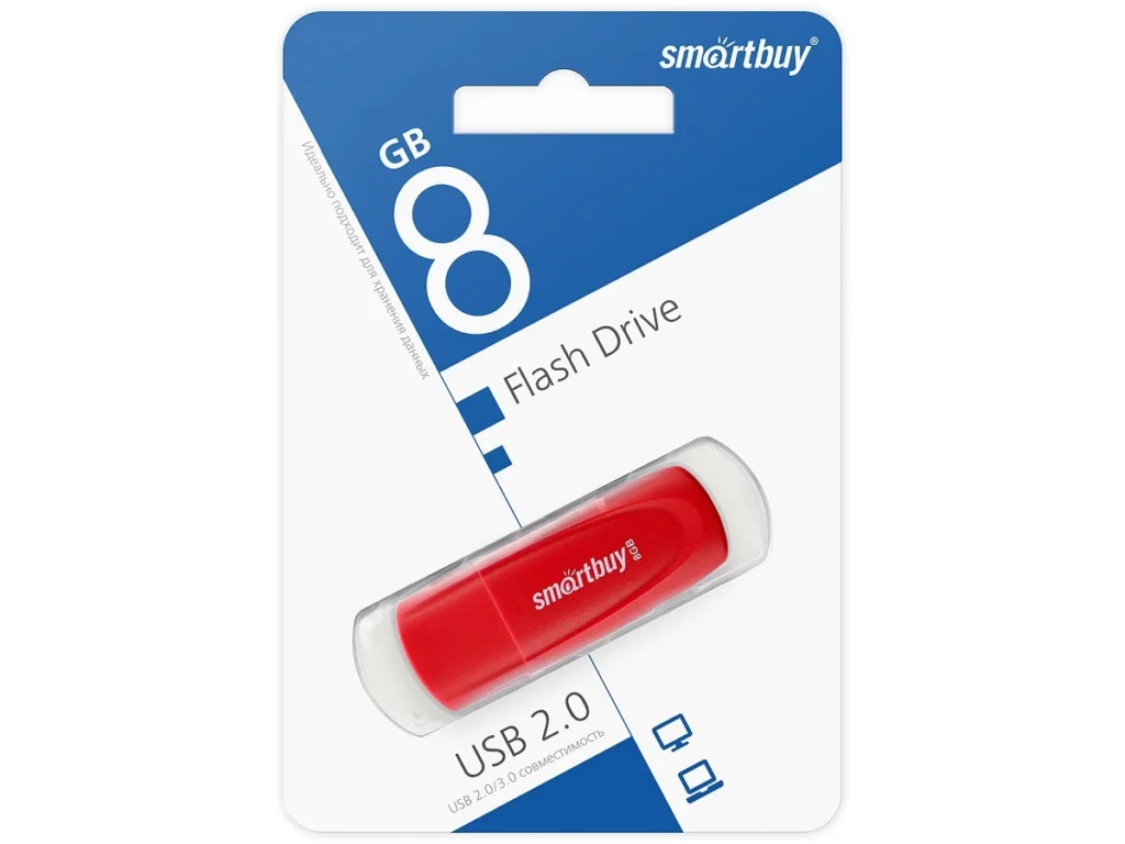 USB 8GB Smart Buy Scout красный