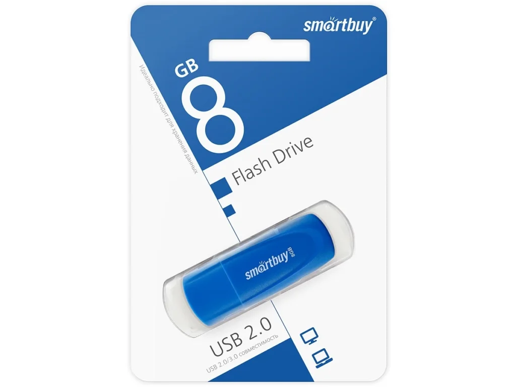 USB 8GB Smart Buy Scout синий