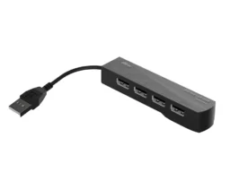 USB-HUB RITMIX CR-2406, черный, USB 2.0, 4 порта (1/80)
