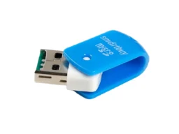 Картридер Smartbuy MicroSD, (SBR-706-B) голубой (1/20)