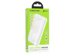 Акк.внешн. Borofone BJ27A, Pindar, 20000mAh, цвет: белый (1/42)