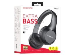 Наушники полноразмерные Borofone BO12, Extra Bass, беспроводные, bluetooth 5.0, AUX, цвет: чёрный