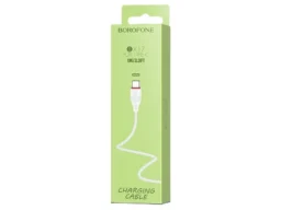 Кабель USB - Type-C Borofone BX17 Enjoy, 1.0м, круглый, 2.0A, ПВХ, цвет: белый(1/648)