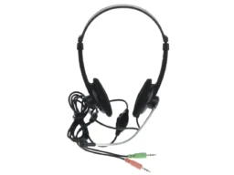 Гарнитура DEFENDER Aura 104 черный, шнур 1,8 м. (1/50)