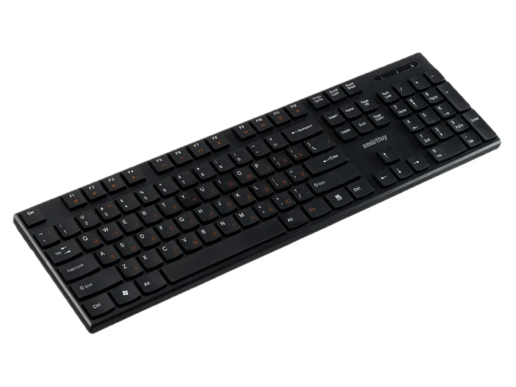Клавиатура беспроводная мультимедийная Smartbuy ONE 238 USB черная (SBK-238AG-K) (1/20)