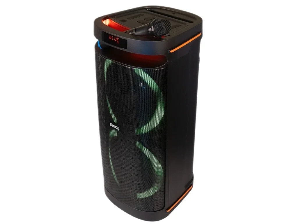 Акустическая колонка Dialog Oscar AO-300, 80WRMS, Караоке с беспр. микр., BT+FM+USB+SD+LED