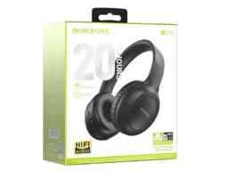 Наушники полноразмерные Borofone BO19 Musique, беспроводные, bluetooth 5.3, AUX, цвет: чёрный (1/30)