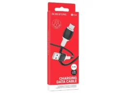 Кабель USB - микро USB Borofone BX84 Rise, 1.0м, 2.4A, цвет: чёрный (1/360)
