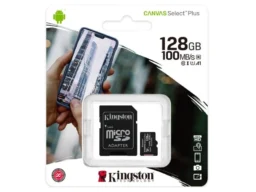 MicroSD 128GB Kingston Class 10 Canvas Select Plus A1 (100 Mb/s) + SD адаптер
