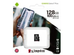 MicroSD 128GB Kingston Class 10 Canvas Select Plus A1 (100 Mb/s) без адаптера