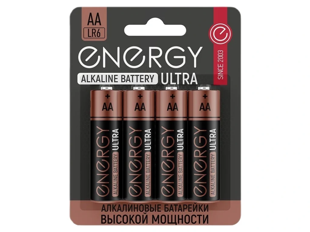 Элемент питания Energy Ultra LR6/4B (АА) (4/40/320)