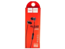 Наушники внутриканальные HOCO M16 Ling Sound, микрофон, кабель 1.2м, цвет: чёрный (1/30/300)