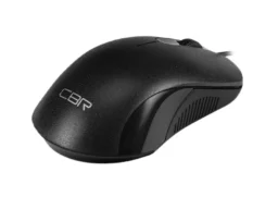 Мышь проводная CBR CM 105 Black, USB, 1200 dpi, 3 кнопки и колесо прокрутки, кабель 1,8 м, чёрный