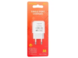 Блок питания сетевой 1 USB Borofone BA64A, 2100mA, пластик, цвет: белый (1/65/260)