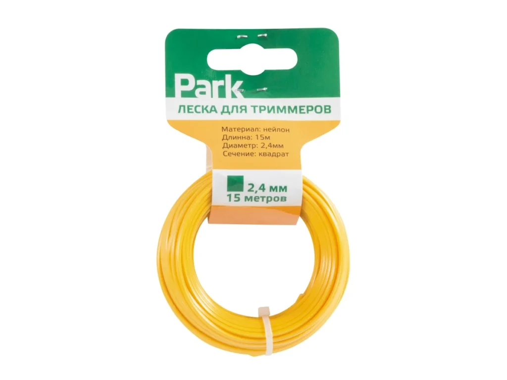 Леска для триммеров Park 2,4мм, 15м, квадрат (1/45)