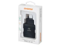 Сетевое зар./устр. Digma DGWC-2U-3A-BK 3A универсальное черный