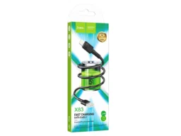 Кабель USB - 8 pin HOCO X83 Victory, 1.0м, 2.4A, цвет: чёрный (1/33/330)