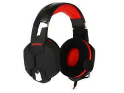 Гарнитура Smartbuy RUSH VIPER, черная/красная, игровая, велюровые амбушюры, шнур 1м+2м.