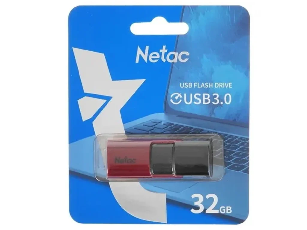 USB 3.0 32GB Netac U182 красный