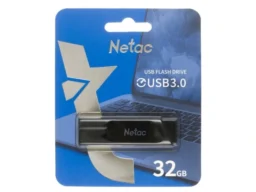 USB 3.0 32GB Netac U336 с аппаратной защитой от записи (защита от вирусов) чёрный