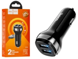 АЗУ 2 USB HOCO Z40, 2400mA, цвет: чёрный (1/12/120)