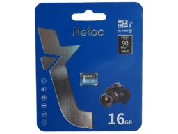 MicroSD 16GB Netac P500 Standard Class 10 UHS-I (90 Mb/s) без адаптера