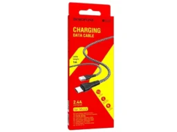 Кабель USB - микро USB Borofone BX39, Beneficial, 1.0м, круглый, 2.4A, нейлон, чёрный,белый(1/360)