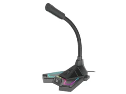 Игровой стрим микрофон DEFENDER Pitch GMC 200 3,5 мм, LED, провод 1.5 м (1/16)