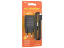 СЗУ 1 USB Borofone BA68A, Glacier, 2100mA, кабель Type-C, цвет: черный (1/65/260)