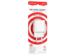Блок питания сетевой 1 USB Borofone BA74A Aspirer, пластик, 2.1A, цвет: белый (1/78/312)