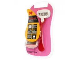 Бритвенная система Kodak LADY Prem Razor 5 женская 5 лезвий розовая 2 сменных кассеты (1/12/48)