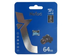 MicroSD 64GB Netac P500 Standard Class 10 UHS-I (90 Mb/s) без адаптера