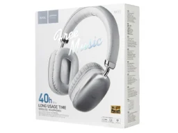 Наушники полноразмерные HOCO W35 bluetooth 5.3, AUX, цвет: серебряный (1/40)