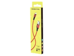 Кабель USB - 8 pin Borofone BX20 Enjoy, 1.0м, круглый, 2.1A, нейлон, цвет: красный (1/648)