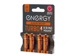 Элемент питания Energy Turbo LR6/4B (AА) (4/48/432)