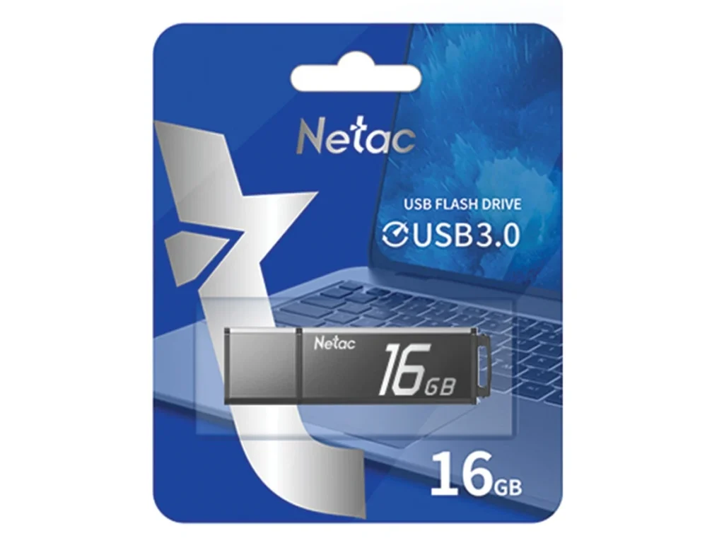 USB 3.0 16GB Netac U336 с аппаратной защитой от записи (защита от вирусов) чёрный